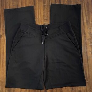 Athleta Wide Leg Pant Size 4 Black High Rise